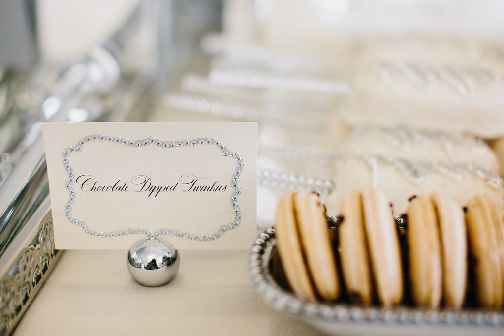Custom signage for wedding Desserts